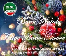 Buone feste dalla Segreteria dell'unione sindacale Territoriale Cisl di Catania