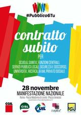 "Contratto Subito", sabato 28 novembre a Roma manifestazione nazionale 