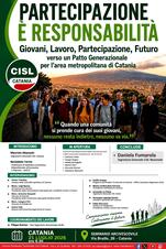 Giovani, lavoro, partecipazione, futuro. La Cisl di Catania presenta il "Patto Generazionale per l'Area metropolitana"