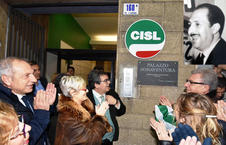 INTITOLATA A PEPPINO BONAVENTURA LA SEDE DELLA CISL