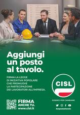 Lavoro, al via lunedì 5 anche da Catania la raccolta firme della Cisl per legge sulla partecipazione Lavoro, al via lunedì 5 anche da Catania la raccolta firme della Cisl per legge sulla partecipazione
