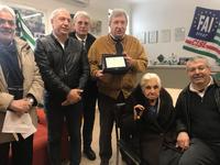 PENSIONATI CISL, CONSEGNATA UNA TARGA ALLA SOCIA PIÙ LONGEVA