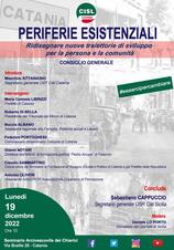 PERIFERIE DI CATANIA, CISL: RIDISEGNARE NUOVE TRAIETTORIE DI SVILUPPO PERIFERIE DI CATANIA, CISL: RIDISEGNARE NUOVE TRAIETTORIE DI SVILUPPO